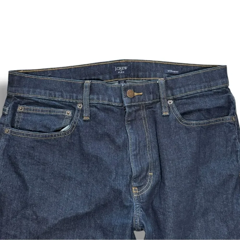 J.Crew Flex Straight Jeans Dark Wash W32 L34